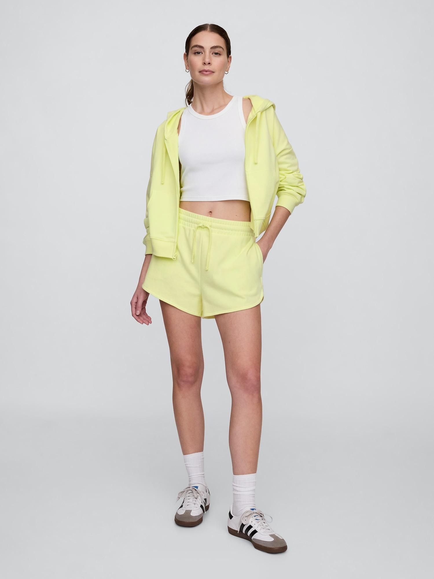 3" pull-on french terry shorts