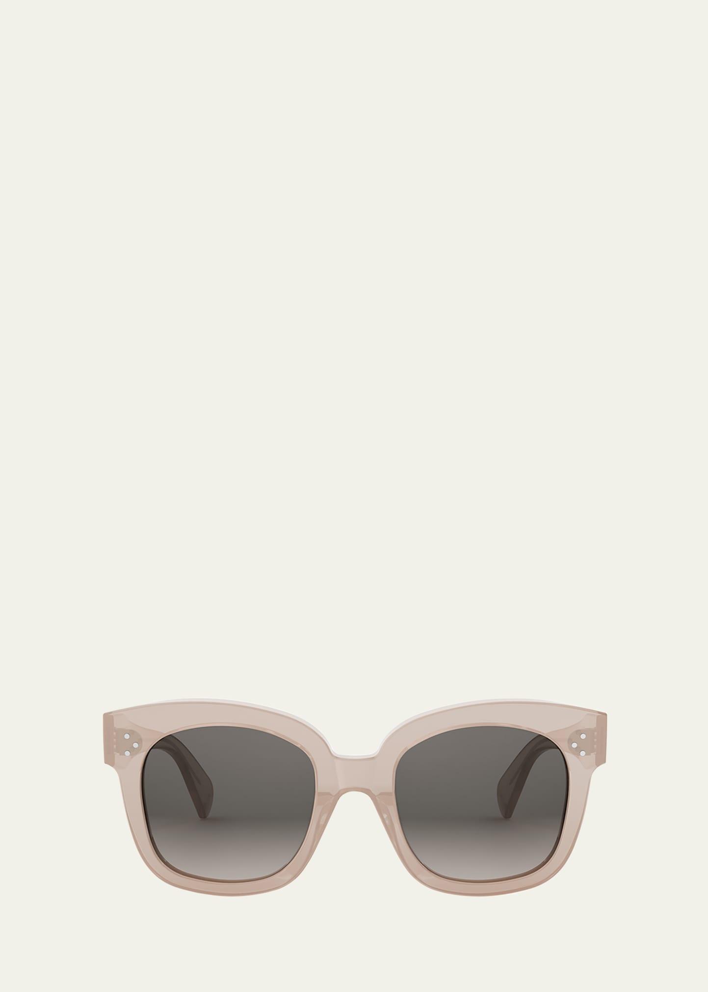 3 dots acetate square sunglasses