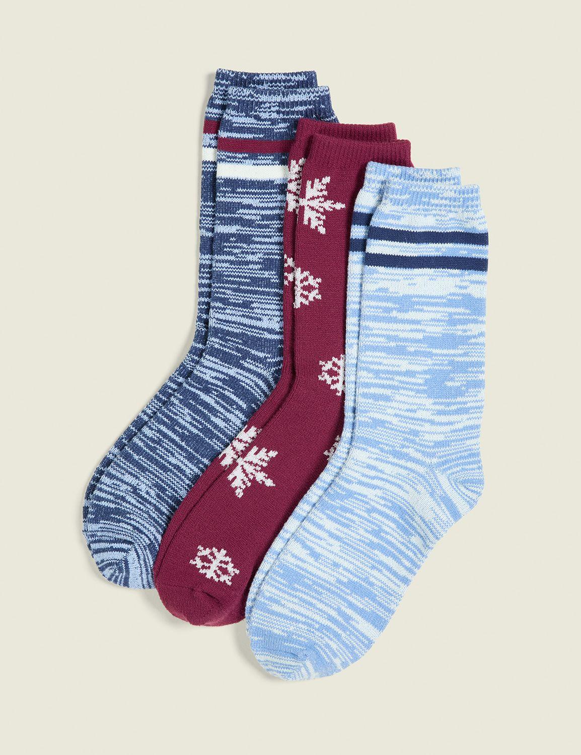 3-pack boot socks - winter whimsy