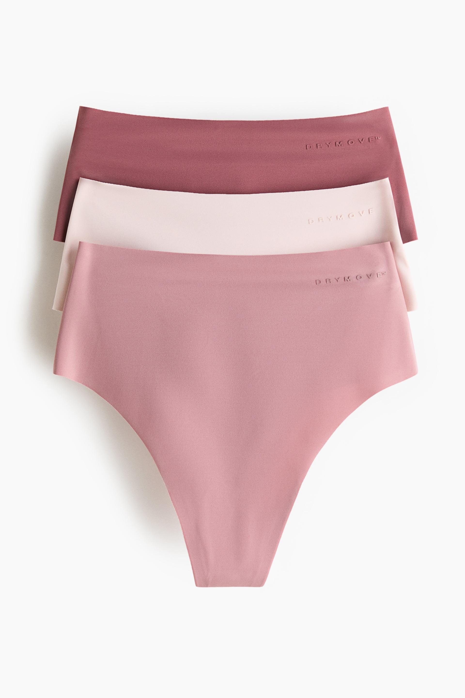 3-pack high-waist thong briefs with drymove™