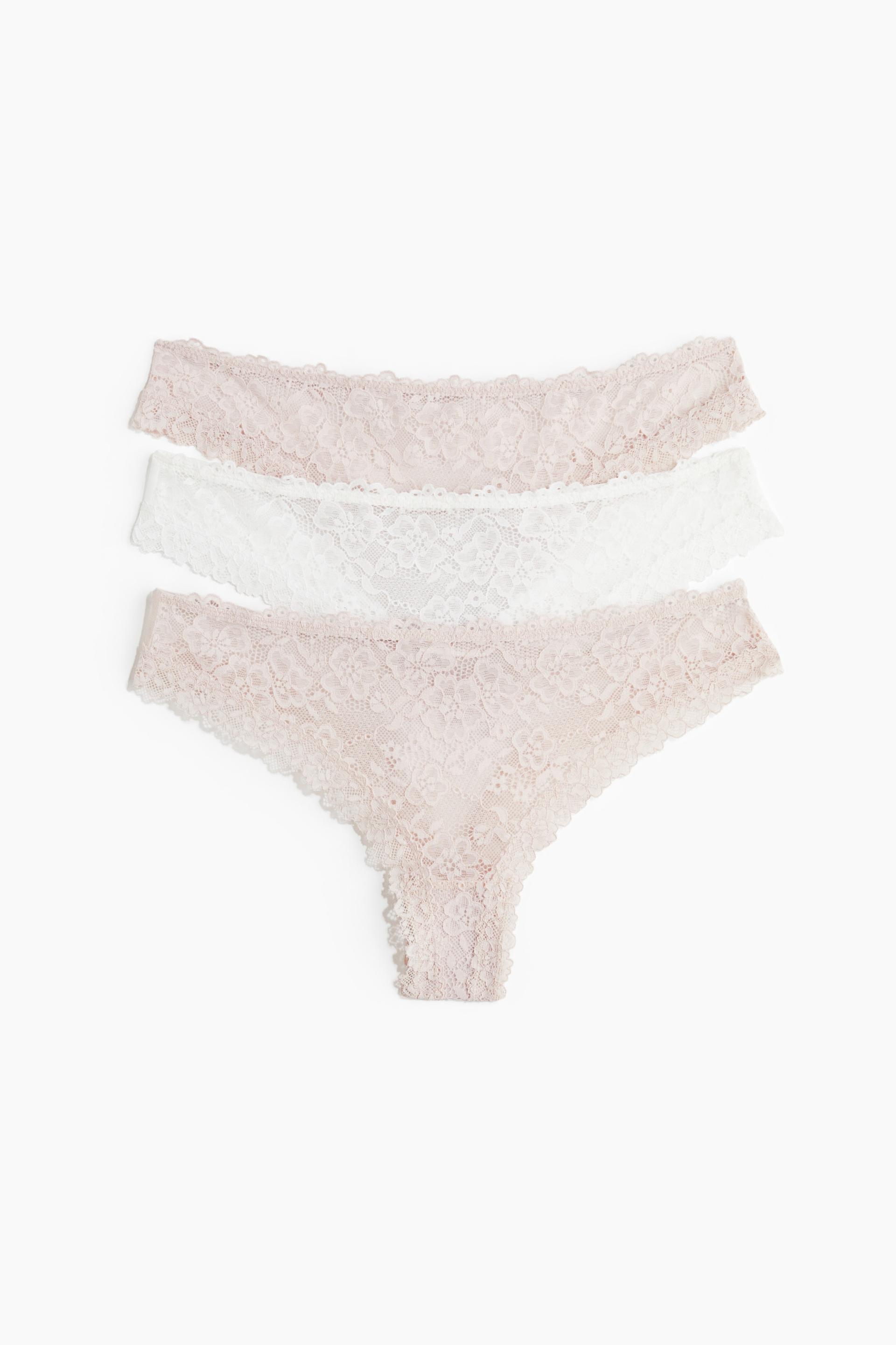 3-pack lace brazilian briefs