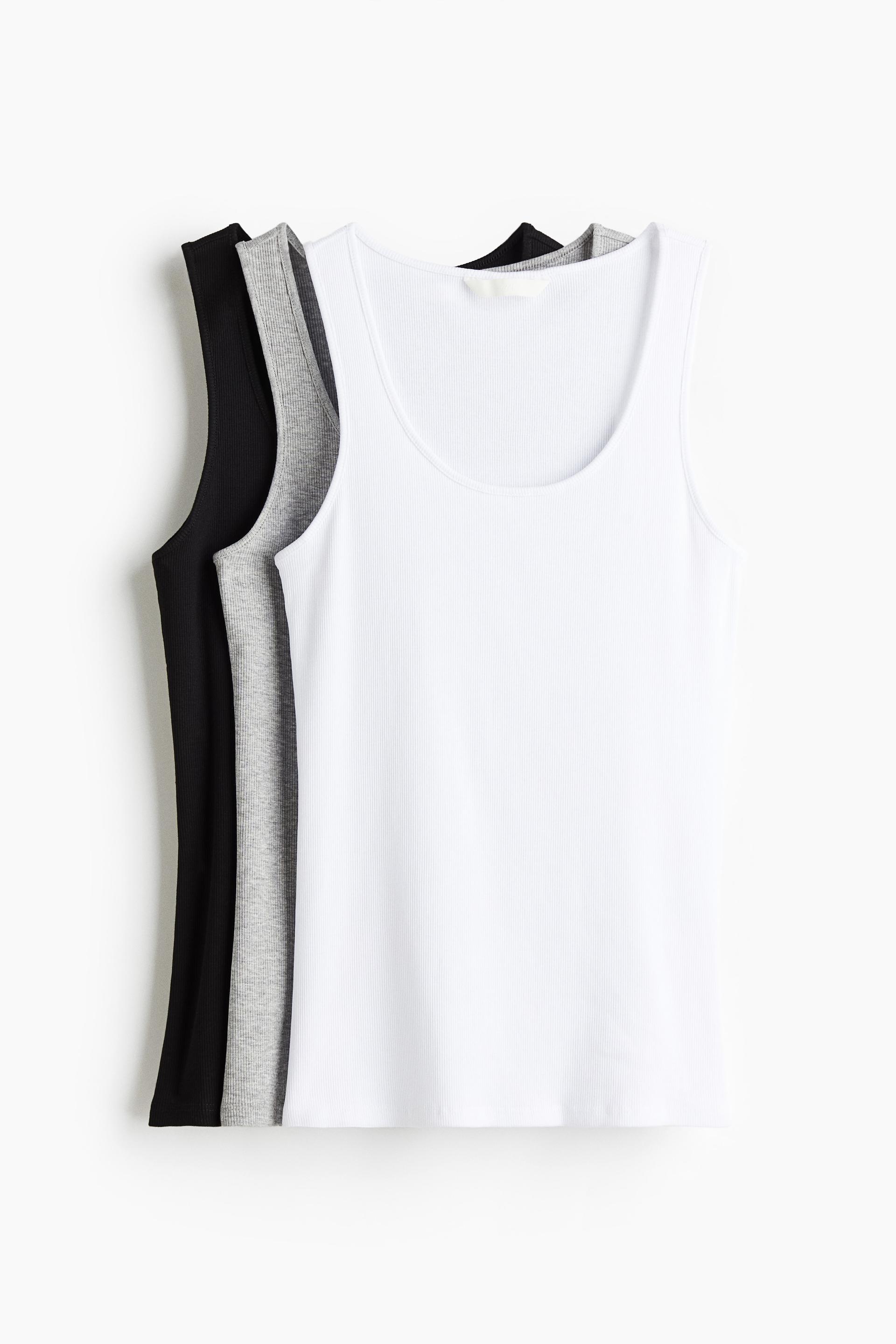 3-pack ribbed tank tops