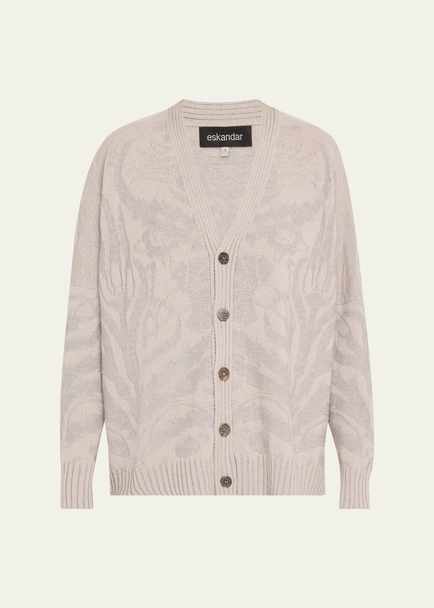 34 width v-neck cardigan (mid plus length)