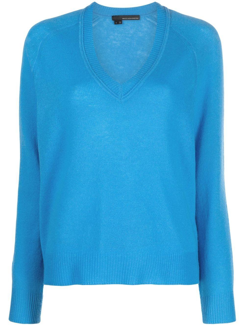 360 cashmere pre sweaters blue - women