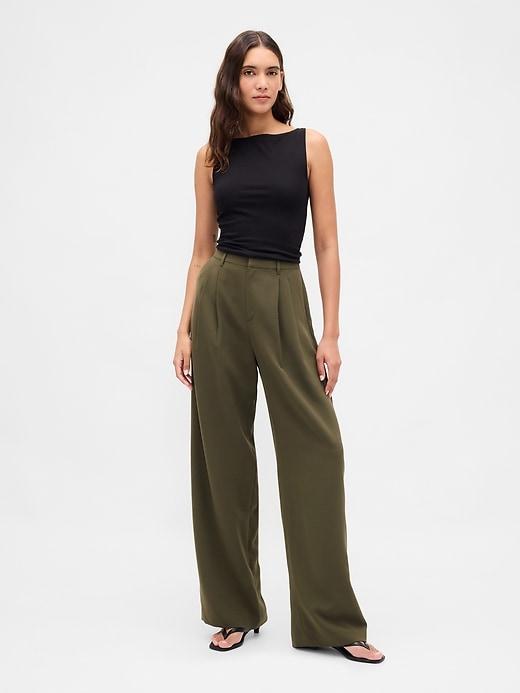365 high rise pleated trousers