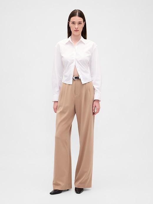 365 high rise pleated trousers
