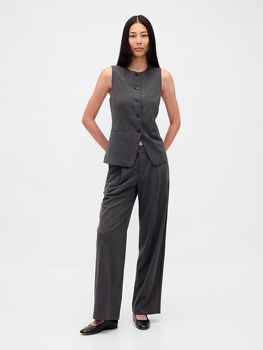 365 low rise brushed twill pleated trousers
