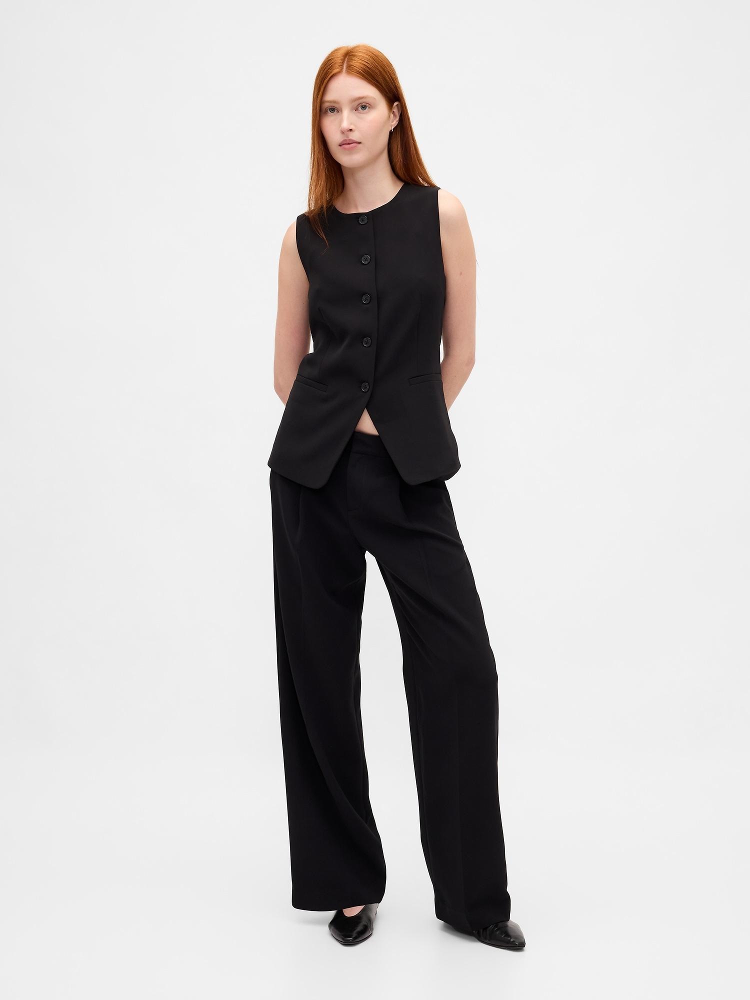 365 low rise pleated wide-leg trousers