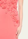 3d floral scuba gown
