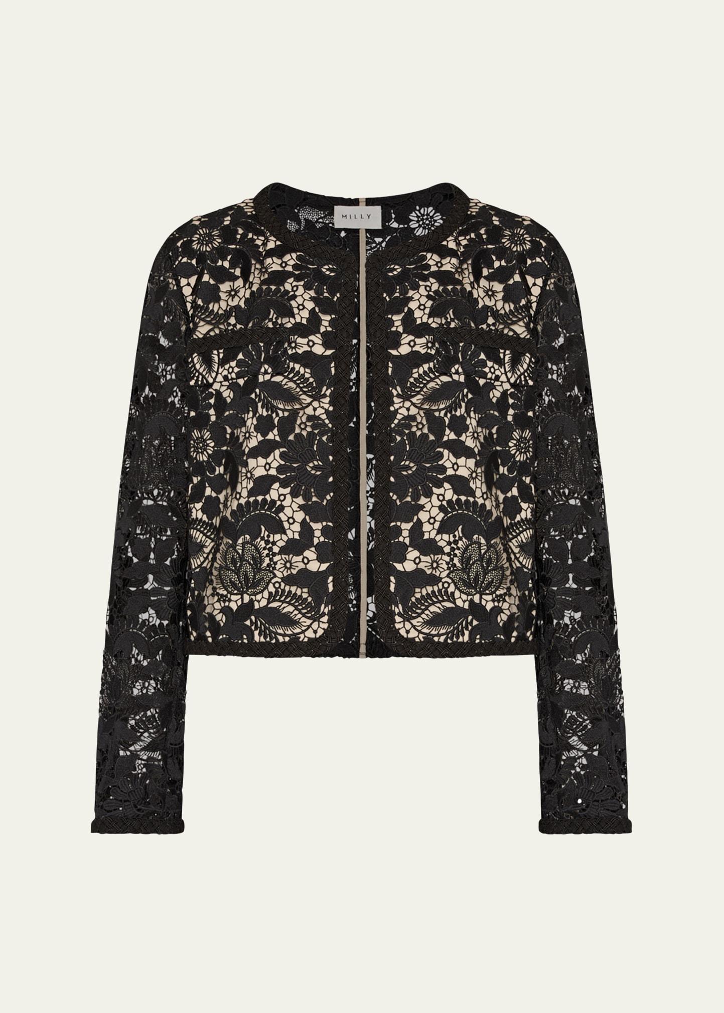 3d garden lace jacket