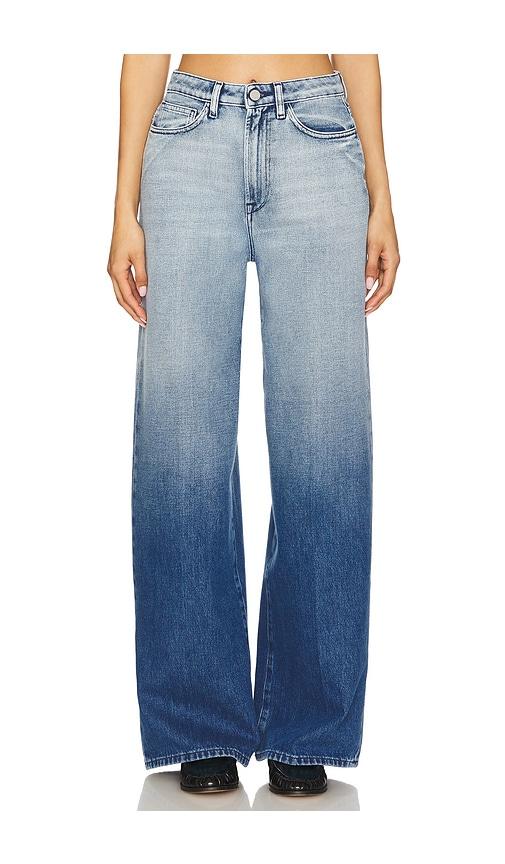 3x1 flip wide leg jeans in blue.