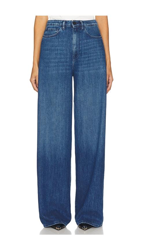 3x1 flip wide leg jeans in denim-medium.