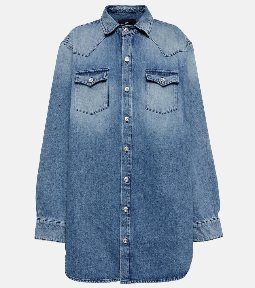 3x1 n. y.c. stefy oversized denim shirt