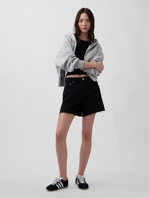 4" mid rise ultrasoft relaxed cutoff shorts