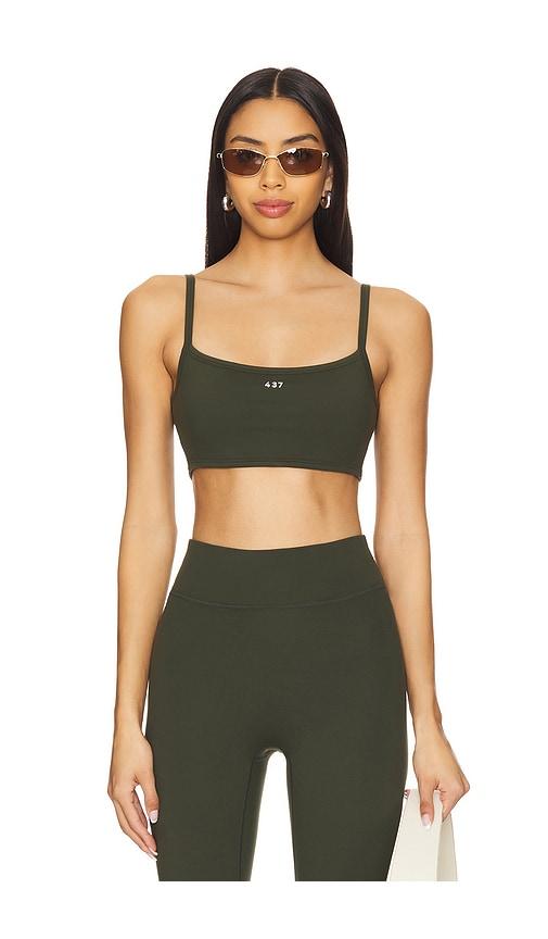 437 the micro bra in dark green.