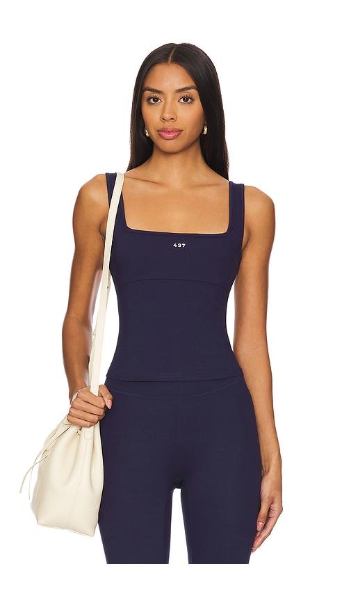 437 the square tank in navy.