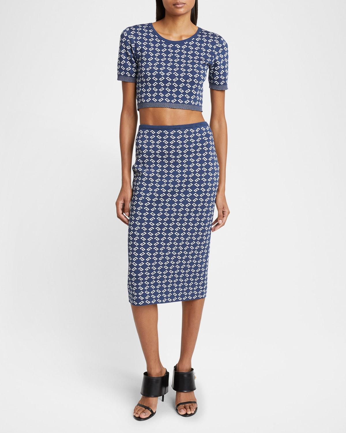 4g short-sleeve crop top