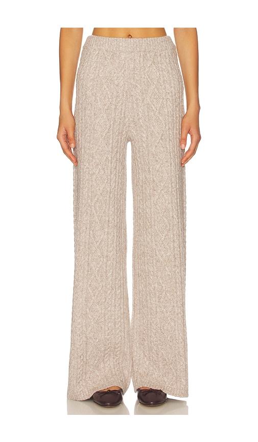 4th & reckless cara trousers in taupe.