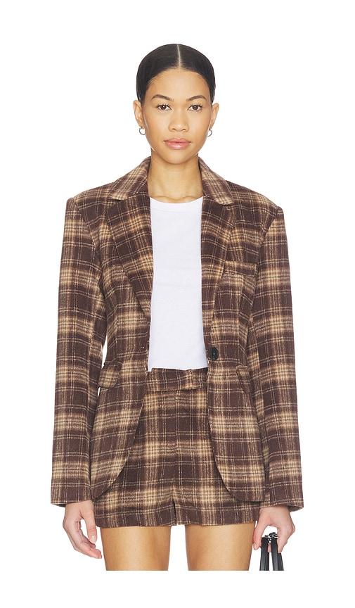 4th & reckless george blazer in brown.