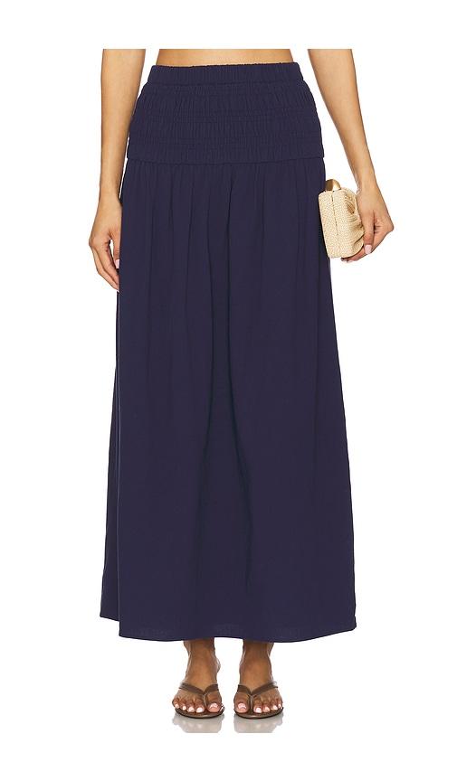 4th & reckless jadey skirt in navy.