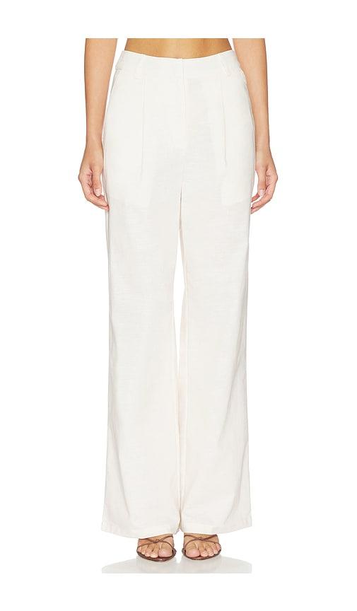 4th & reckless miriam trousers in cream.