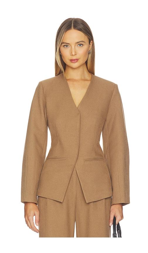 4th & reckless stanlie blazer in taupe.