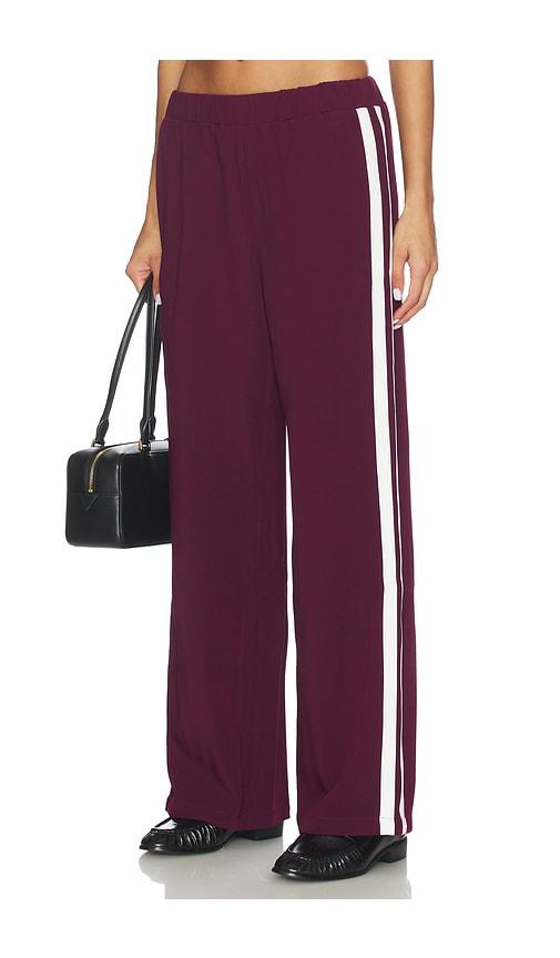 4th & reckless tammy tailored trouser in burgundy.
