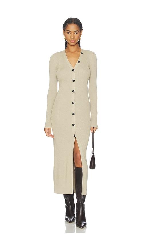 4th & reckless valentina cardigan in beige.