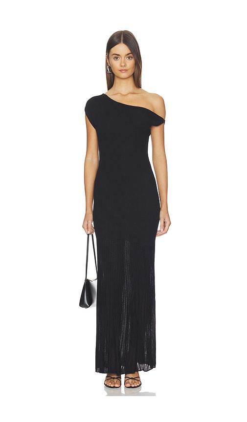 4th & reckless x revolve nyola knit dress in black.