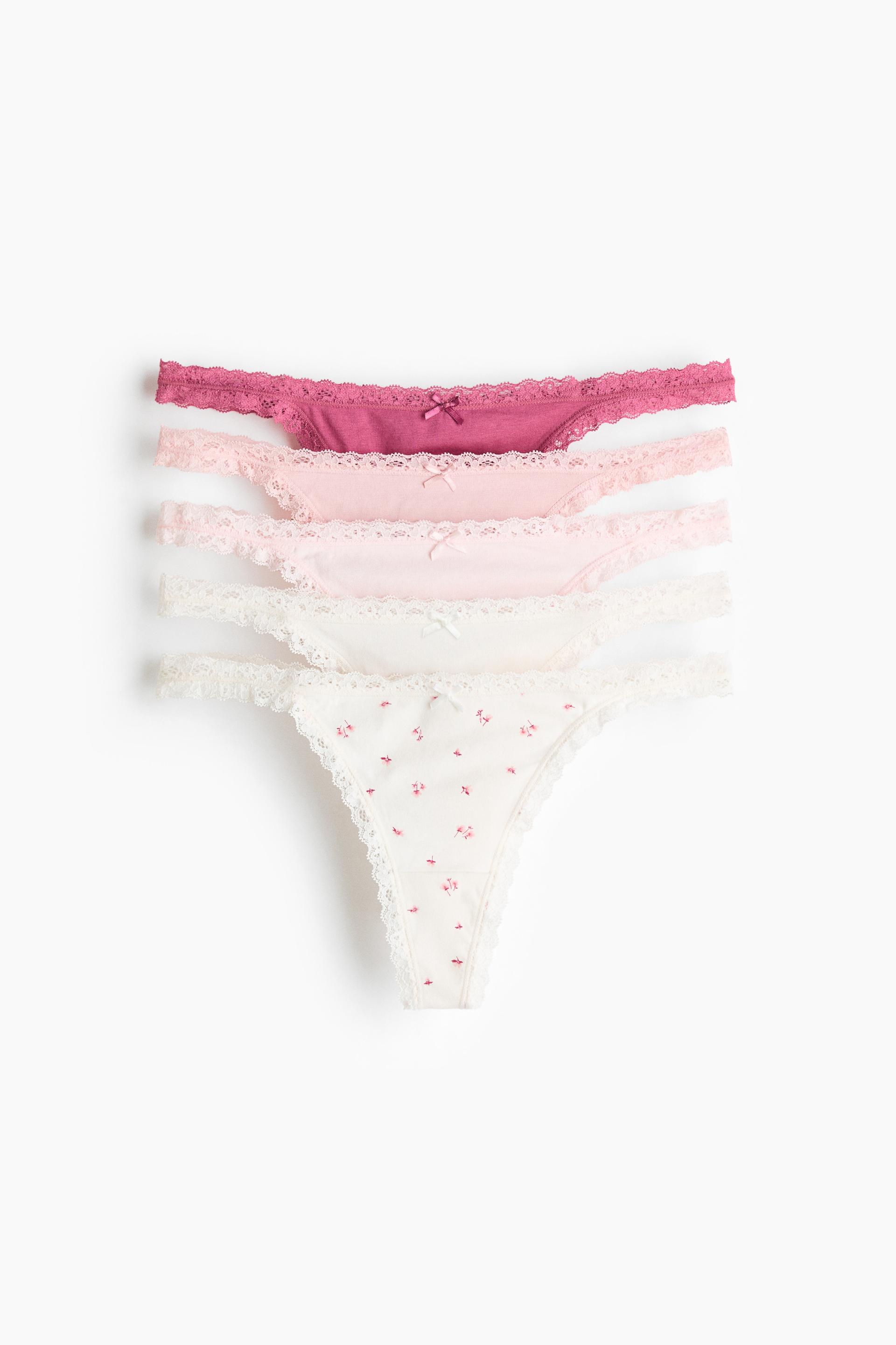 5-pack cotton tanga thong briefs