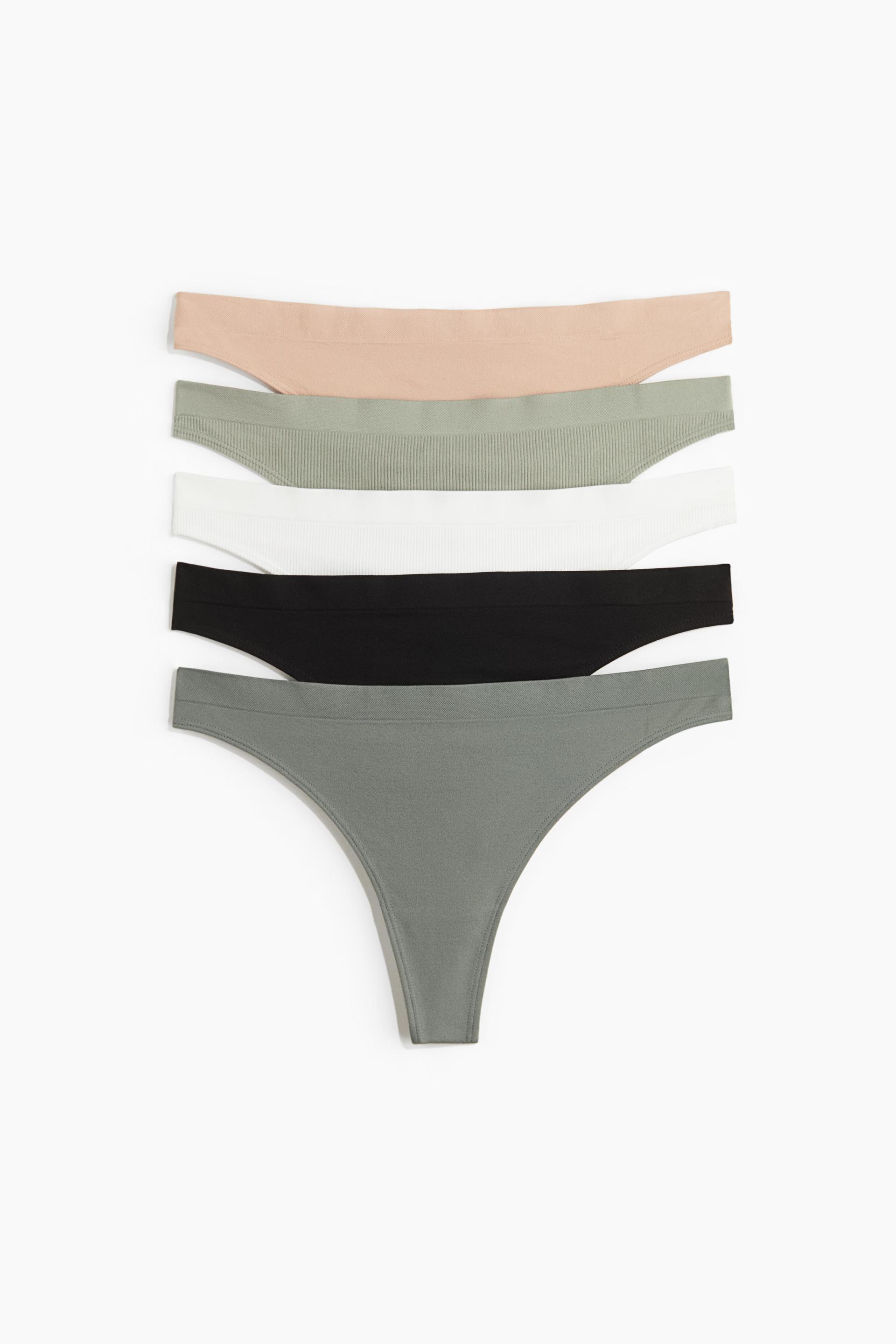 5-pack seamless thong briefs