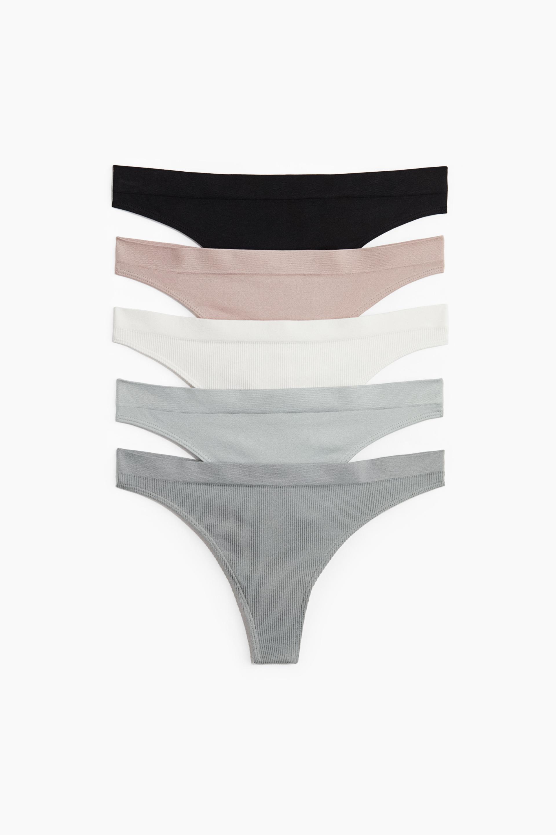 5-pack seamless thong briefs