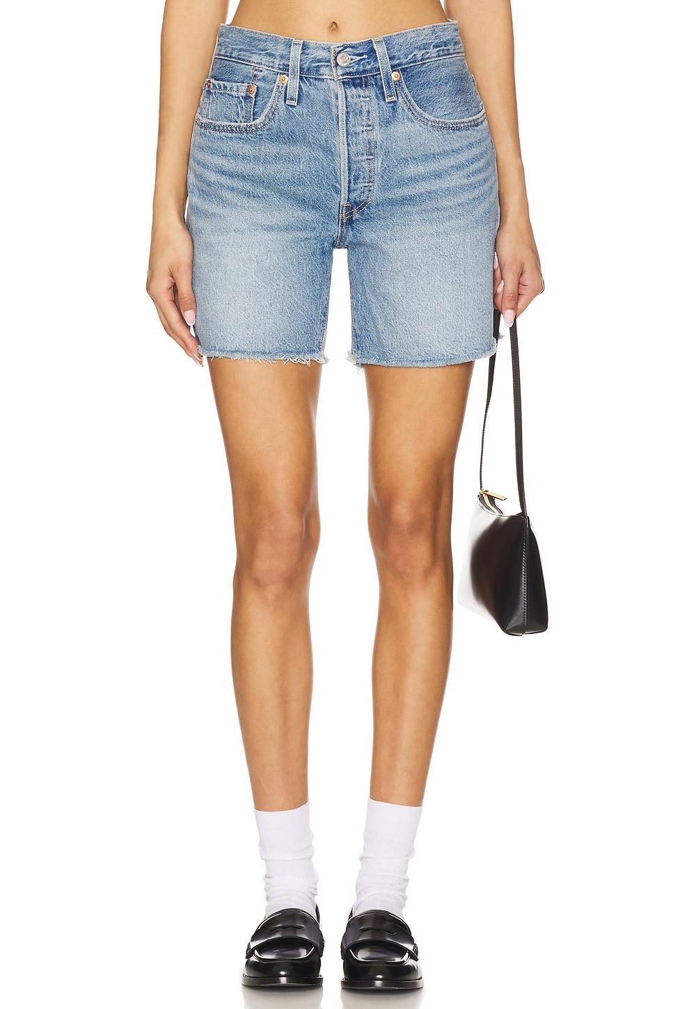 501 mid thigh low waist short