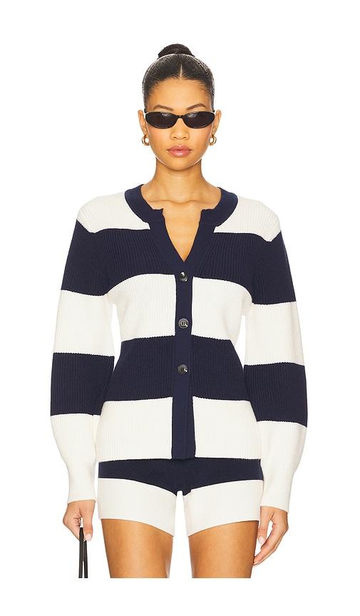 525 america lottie rugby cardigan in navy.