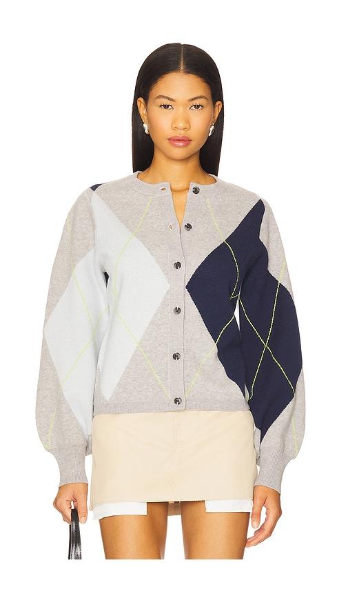525 america noelle argyle cardigan in grey.