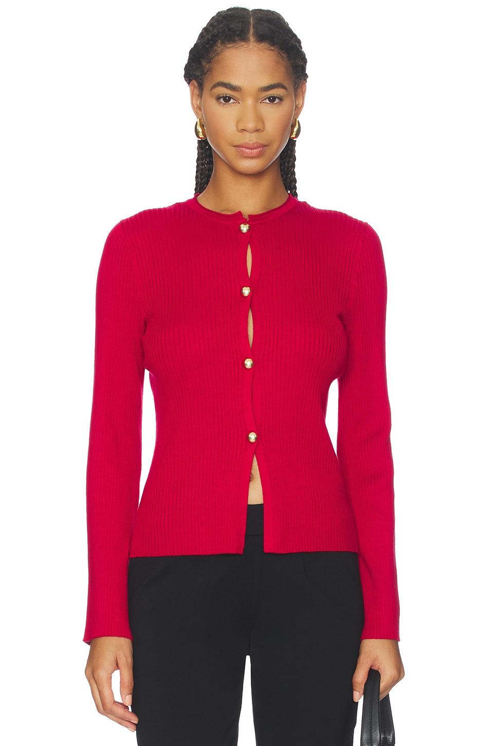 525 ribbed button front top