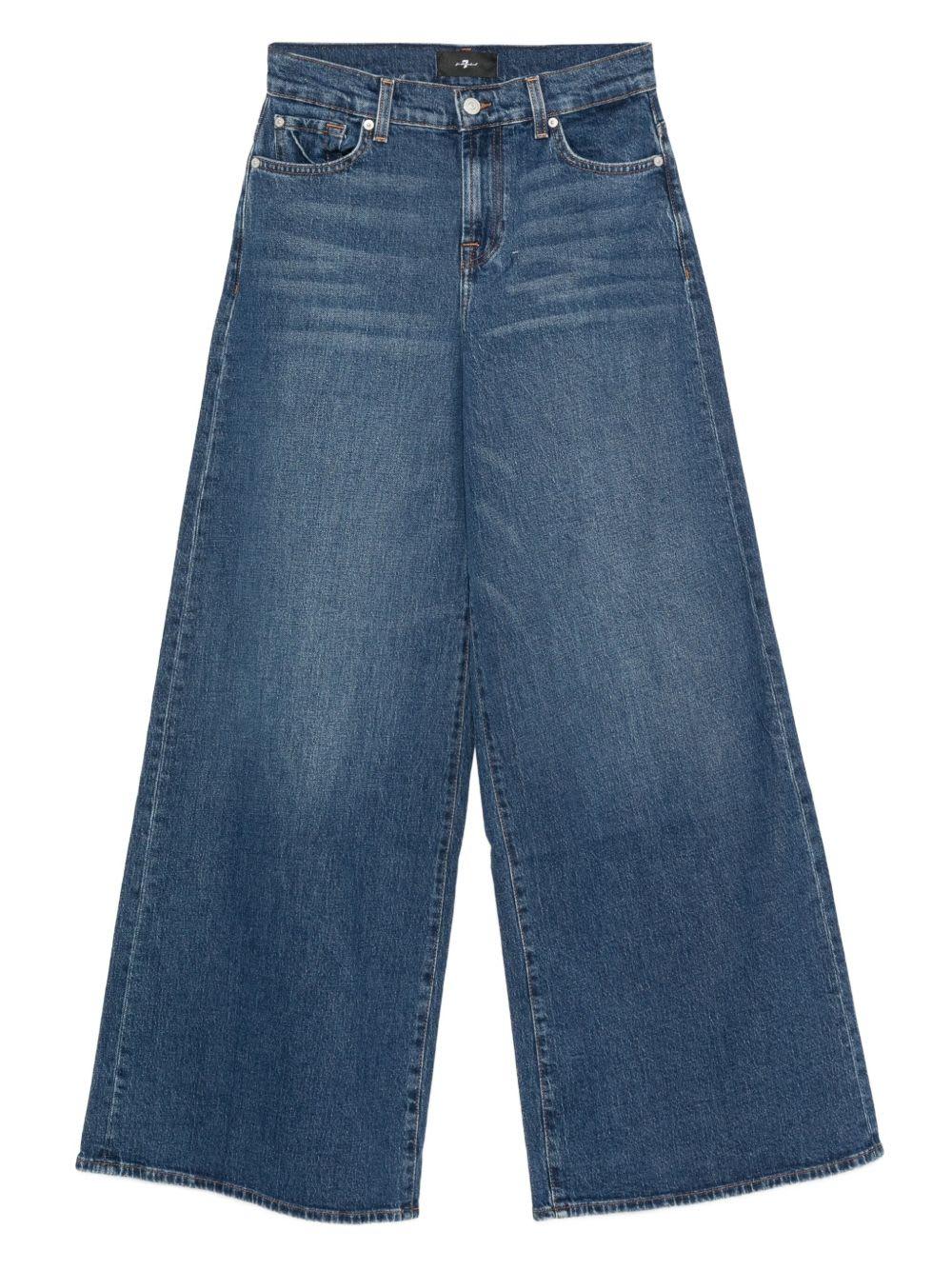 7 for all mankind 7 for all man kind blue five-pocket styling button fly