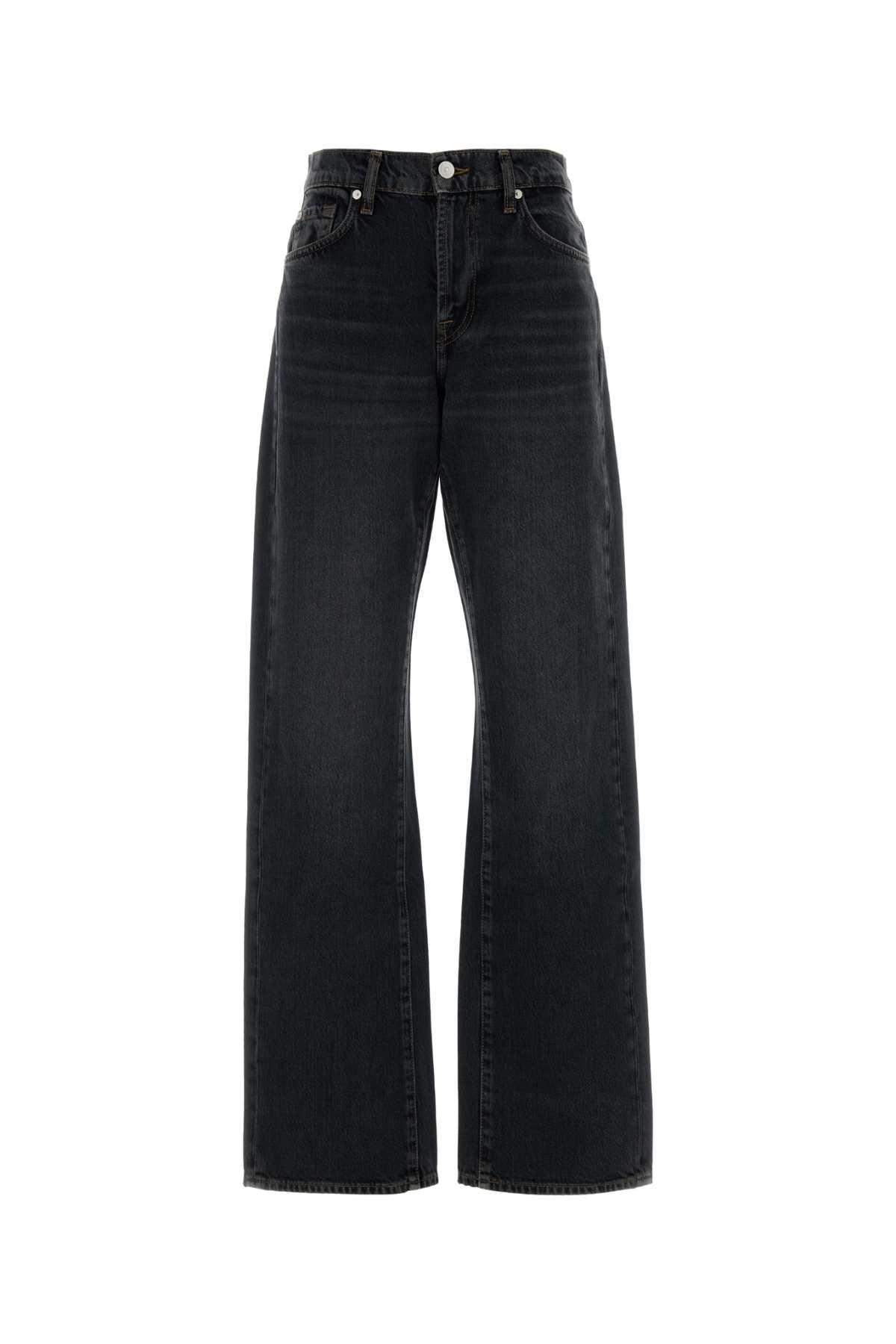 7 for all mankind black denim tess jeans
