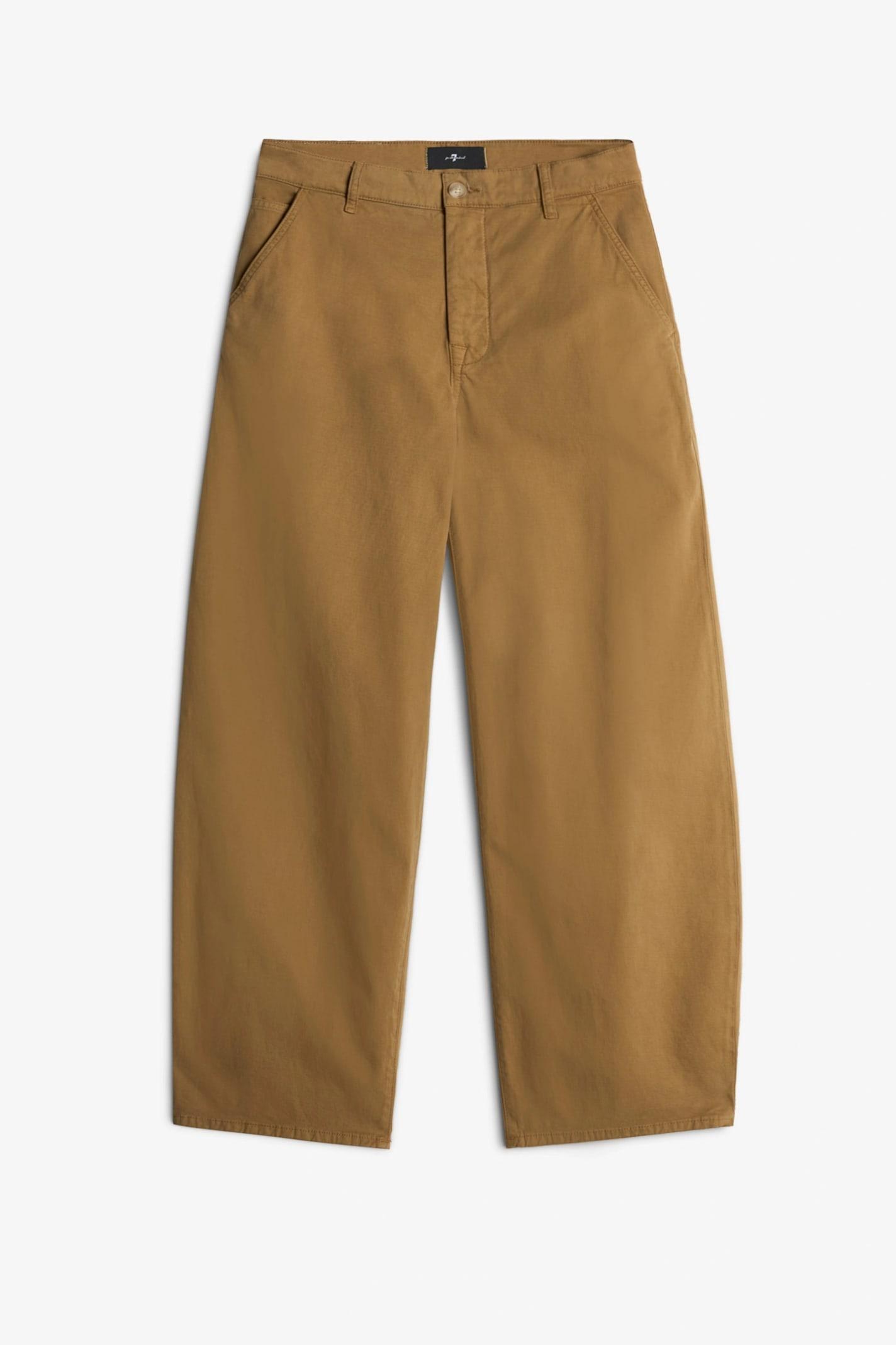 7 for all mankind bonnie trouser twill sand storm