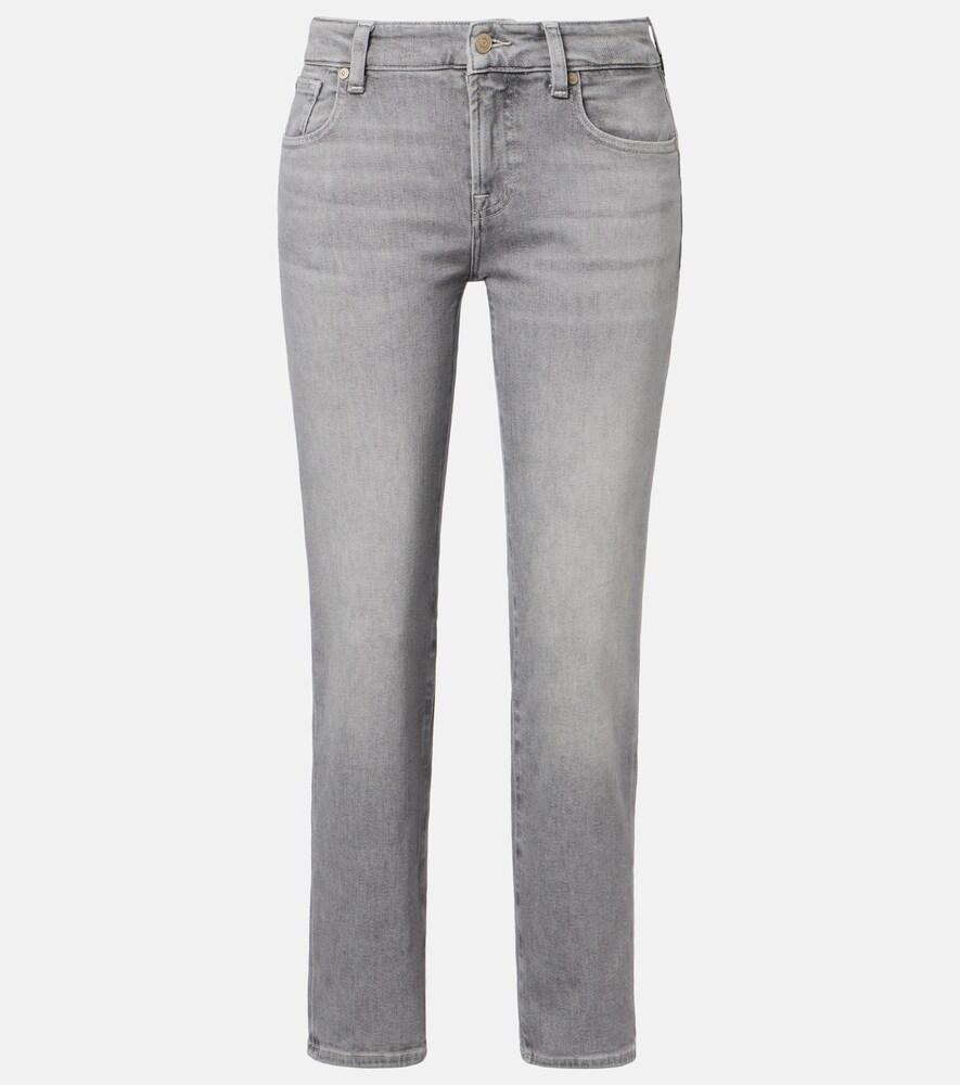 7 for all mankind calie cropped straight jeans