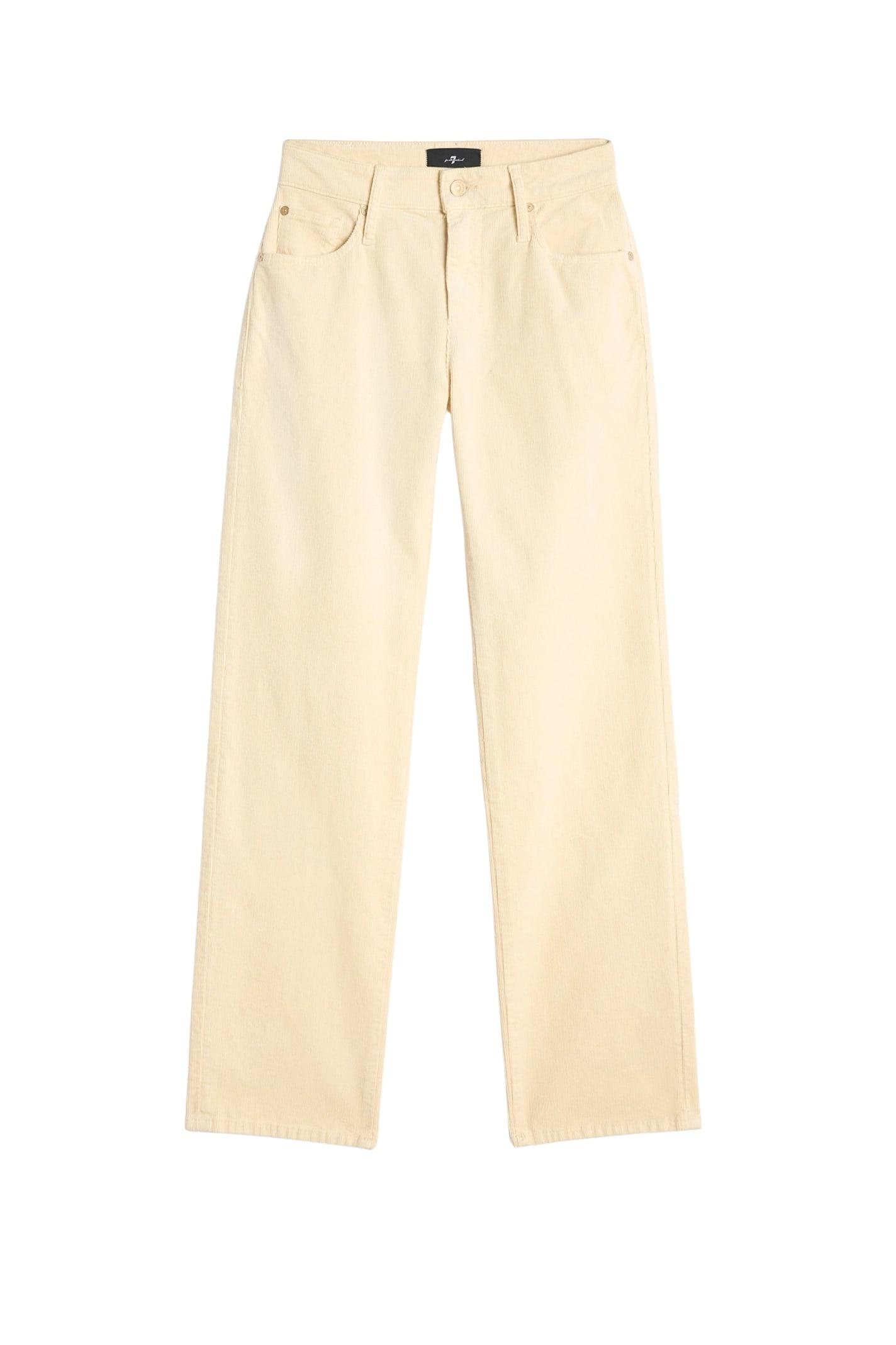 7 for all mankind calie straight corduroy eggshell