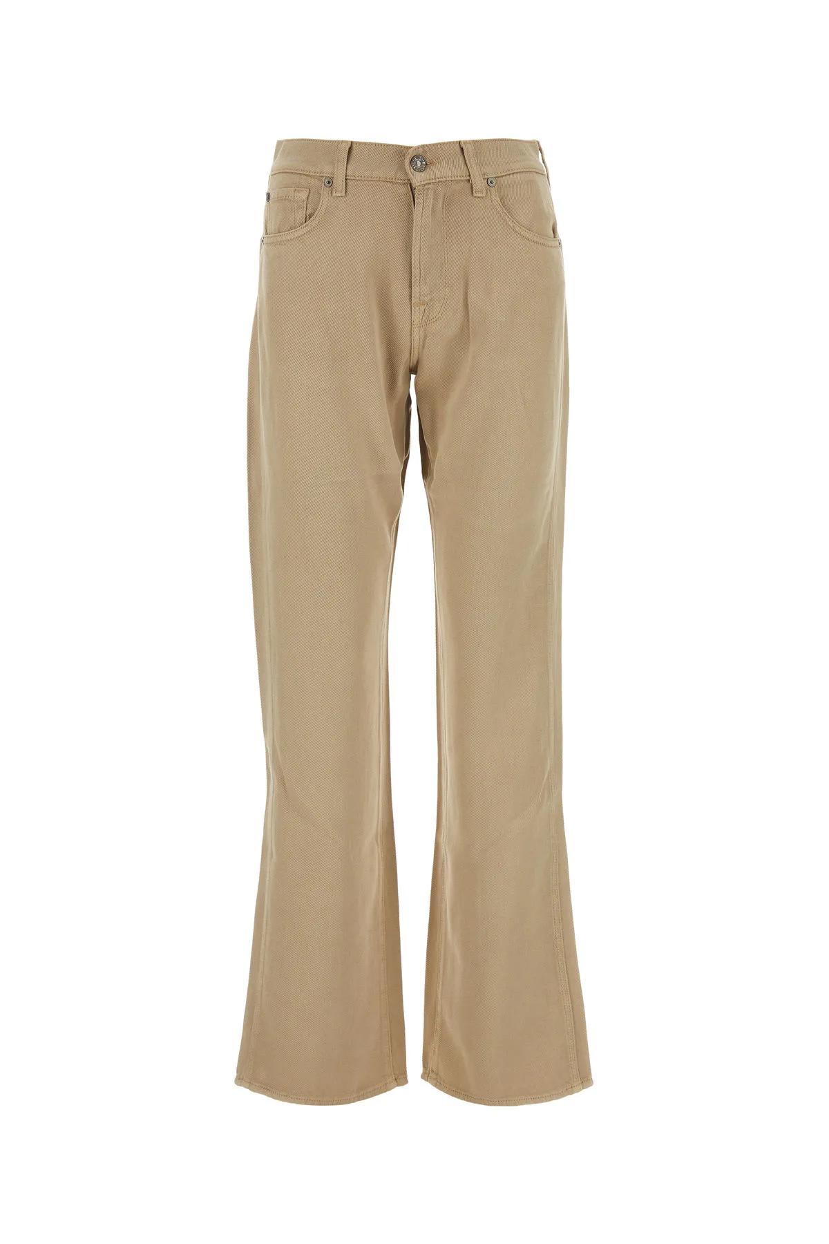 7 for all mankind camel tencel tess pant