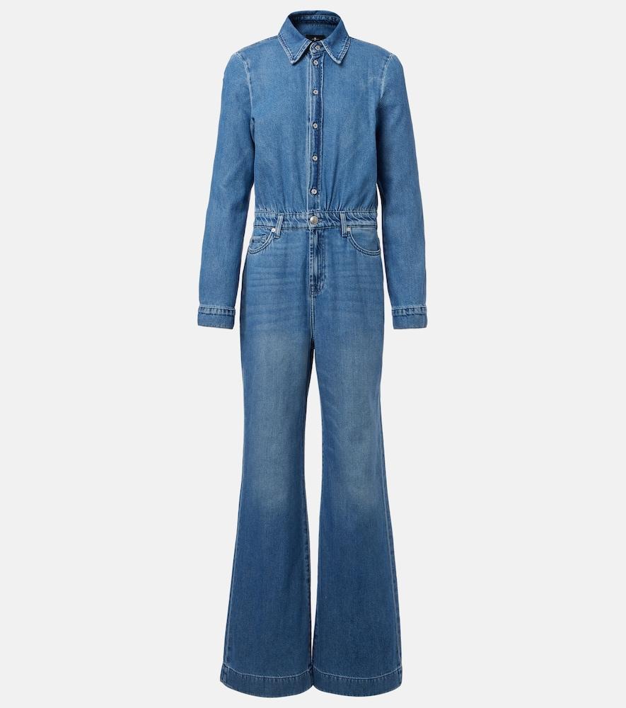 7 for all mankind denim jumpsuit