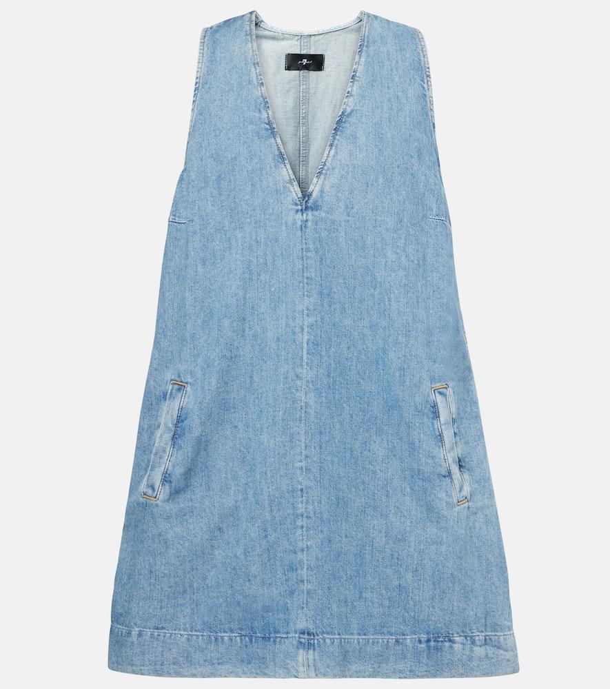 7 for all mankind denim minidress