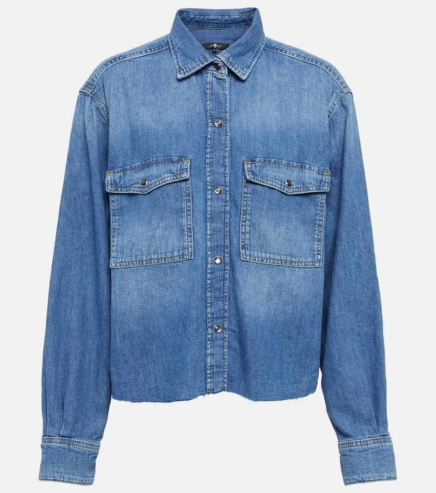 7 for all mankind eve denim shirt