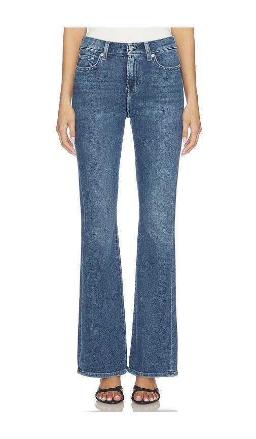 7 for all mankind high waisted ali jeans in blue.