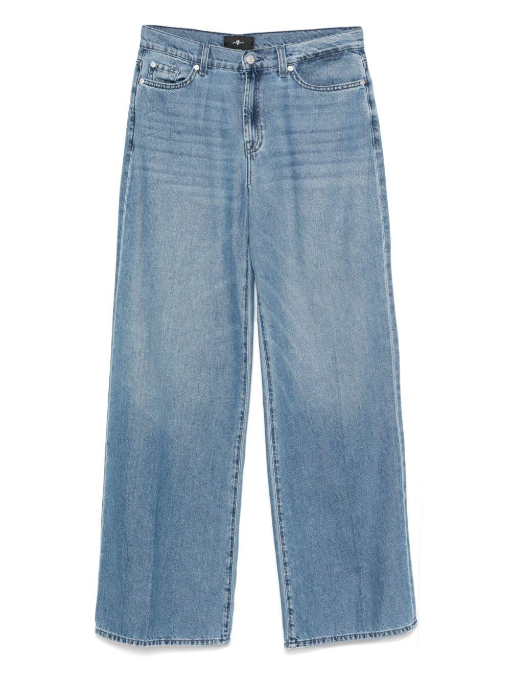 7 for all mankind lotta wide-leg denim jeans