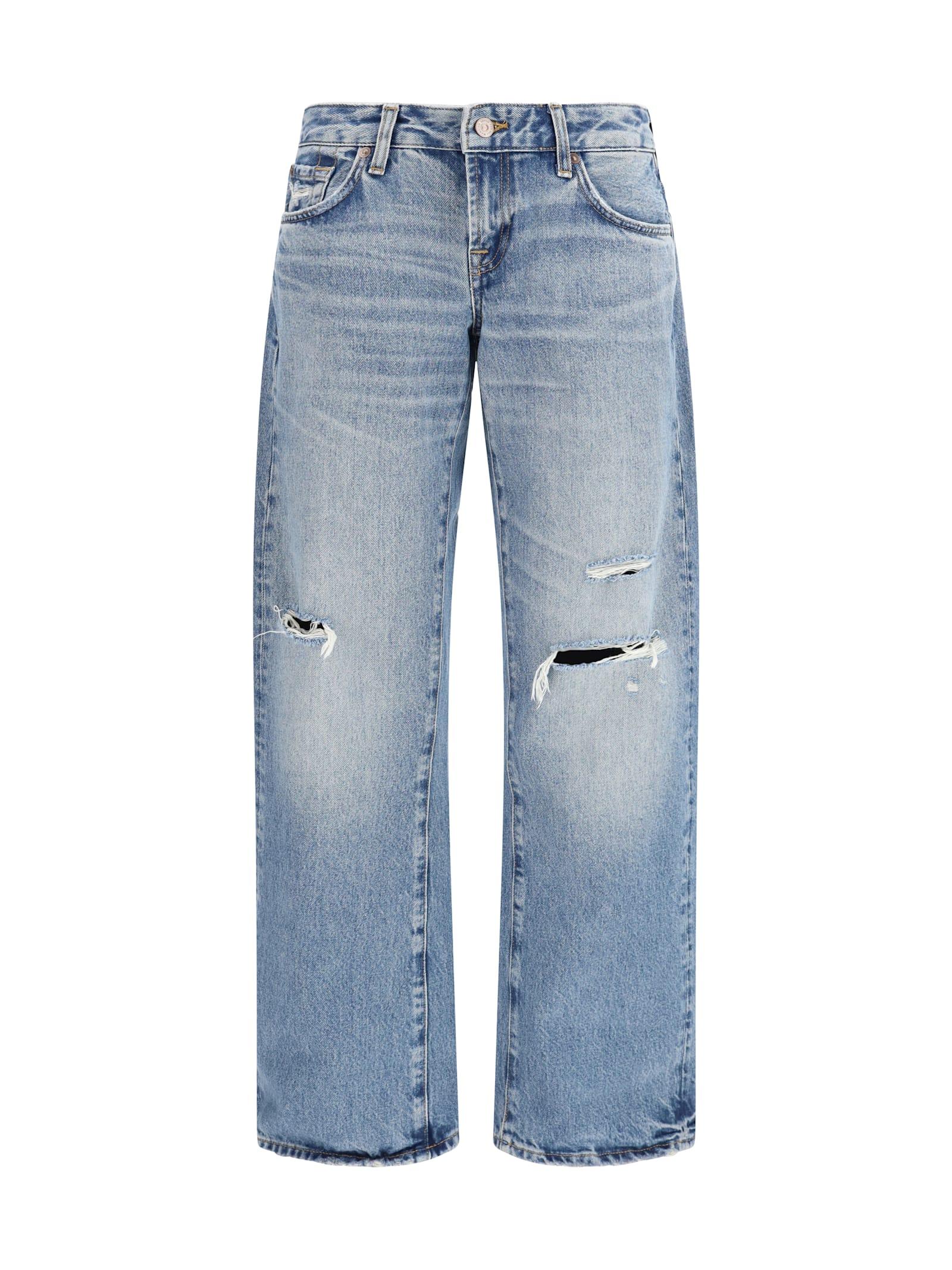 7 for all mankind low straight jeans