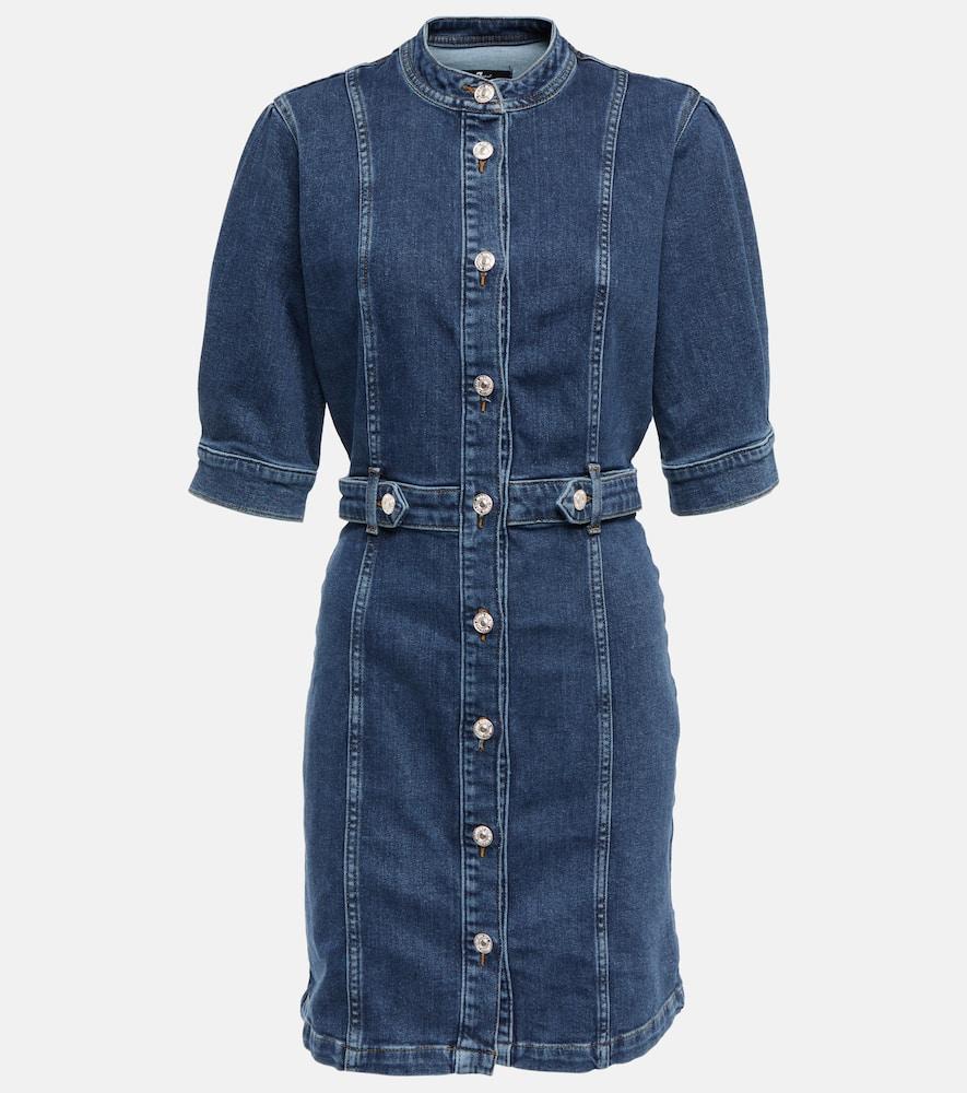 7 for all mankind marina denim minidress