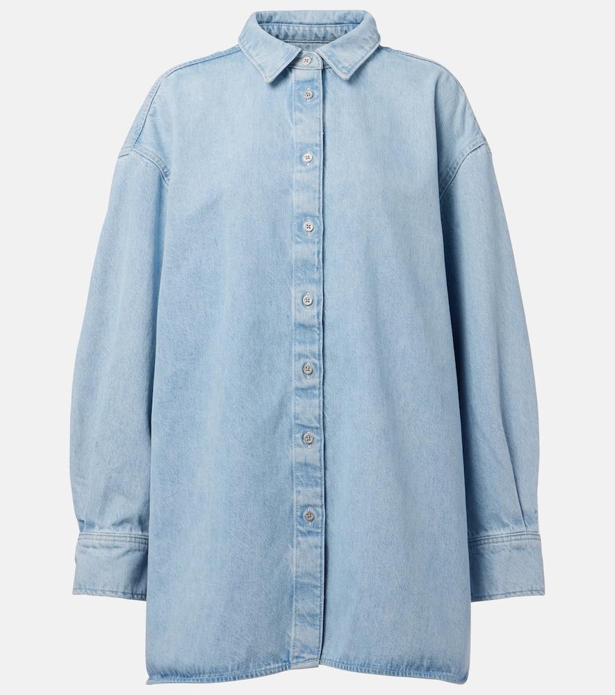 7 for all mankind nina oversized denim shirt